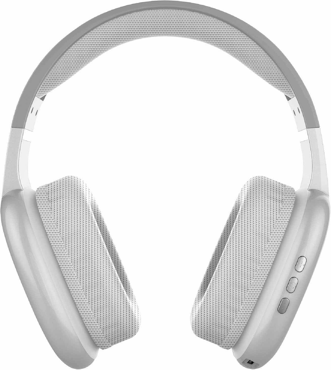 RCA Wave-56 Wireless Headphones, 20 Hour Battery Life, Hi-Res Audio, Enhanced Bass, Transparency Mode, Lightweight Comfort, Travel Friendly Design, White
