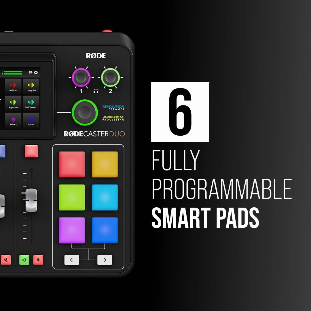 RDE RDECaster Duo All-in-One Production Solution for Podcasting, Streaming, Music Production and Content Creation