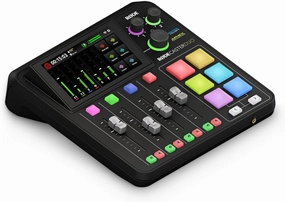RDE RDECaster Duo All-in-One Production Solution for Podcasting, Streaming, Music Production and Content Creation mixer console,audio mixing desk,DJ console,