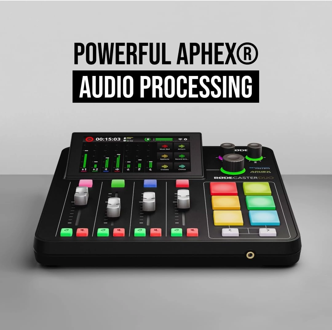 RDE RDECaster Duo All-in-One Production Solution for Podcasting, Streaming, Music Production and Content Creation