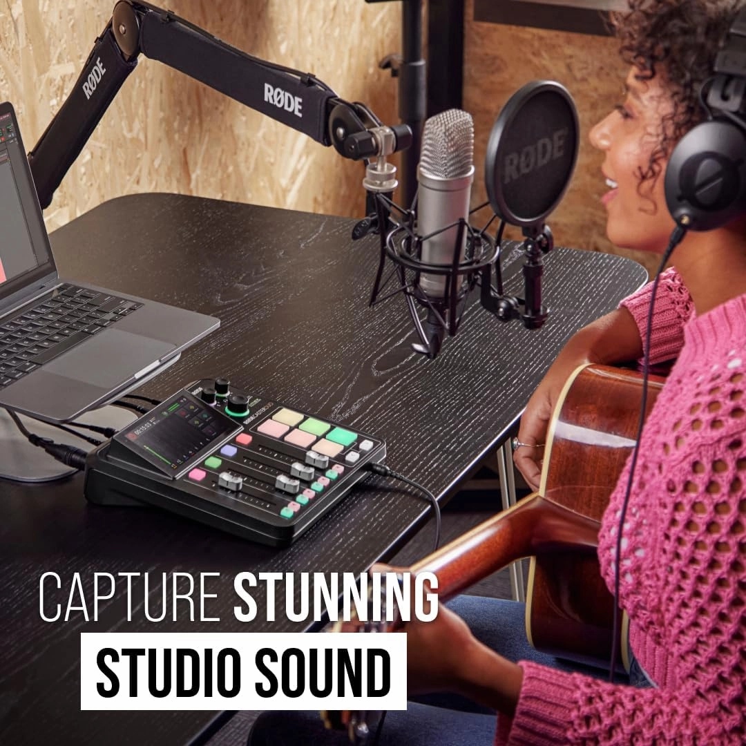 RDE RDECaster Duo All-in-One Production Solution for Podcasting, Streaming, Music Production and Content Creation