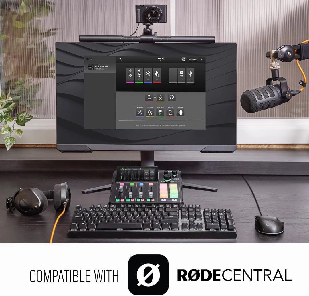 RDE RDECaster Duo All-in-One Production Solution for Podcasting, Streaming, Music Production and Content Creation