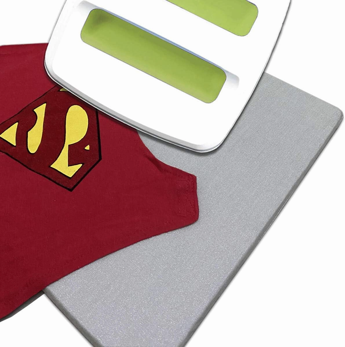 ReArt 3 Pcs Heat Press Mat 10" x 8" / 12" x 12" / 16" x 20" with 3 Pcs Teflon 12" x 16" for Cricut Easypress Both Sides Applicable - Cricket Craft Vinyl Ironing Insulation Transfer Heating Mats