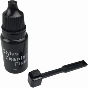 Record-Happy Turntable Stylus Cleaning Brush Kit  Anti Static Carbon Fiber Brush and Premium 10 ml Needle Solution Cleaner Keep your Vinyl Record Player in its Best Possible Condition record cleaning kit,vinyl cleaner,stylus brush set,
