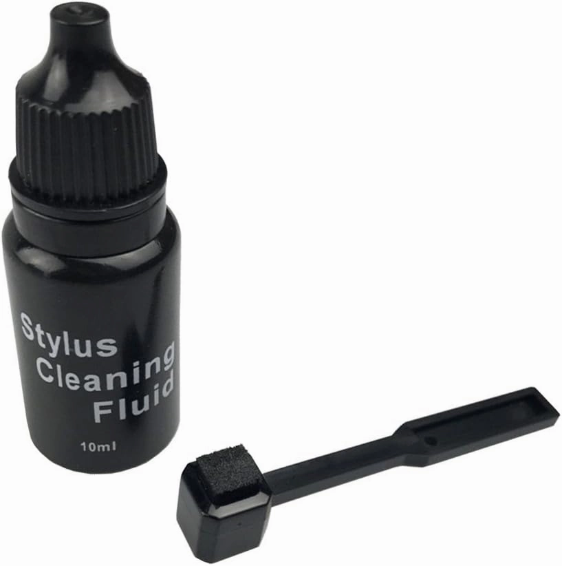 Record-Happy Turntable Stylus Cleaning Brush Kit  Anti Static Carbon Fiber Brush and Premium 10 ml Needle Solution Cleaner Keep your Vinyl Record Player in its Best Possible Condition record cleaning kit,vinyl cleaner,stylus brush set,