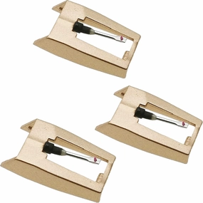Record Player Needle, Upgraded Golden Record Needles Stylus Replacement for Crosley Victrola Jensen Turntable, Vinyl Record Player, Phonograph(Pack of 3) turntable cartridge,phono cartridge,MM MC stylus,