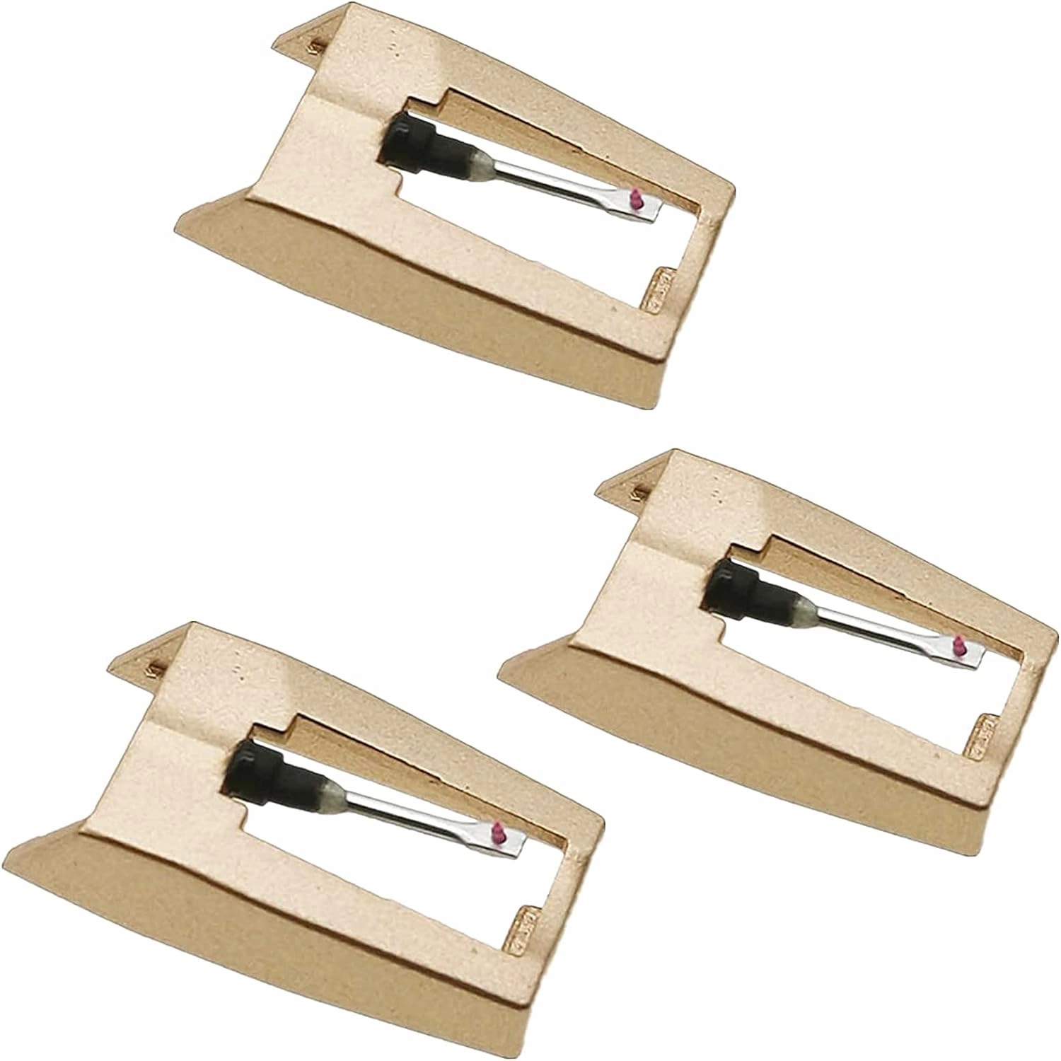 Record Player Needle, Upgraded Golden Record Needles Stylus Replacement for Crosley Victrola Jensen Turntable, Vinyl Record Player, Phonograph(Pack of 3) turntable cartridge,phono cartridge,MM MC stylus,