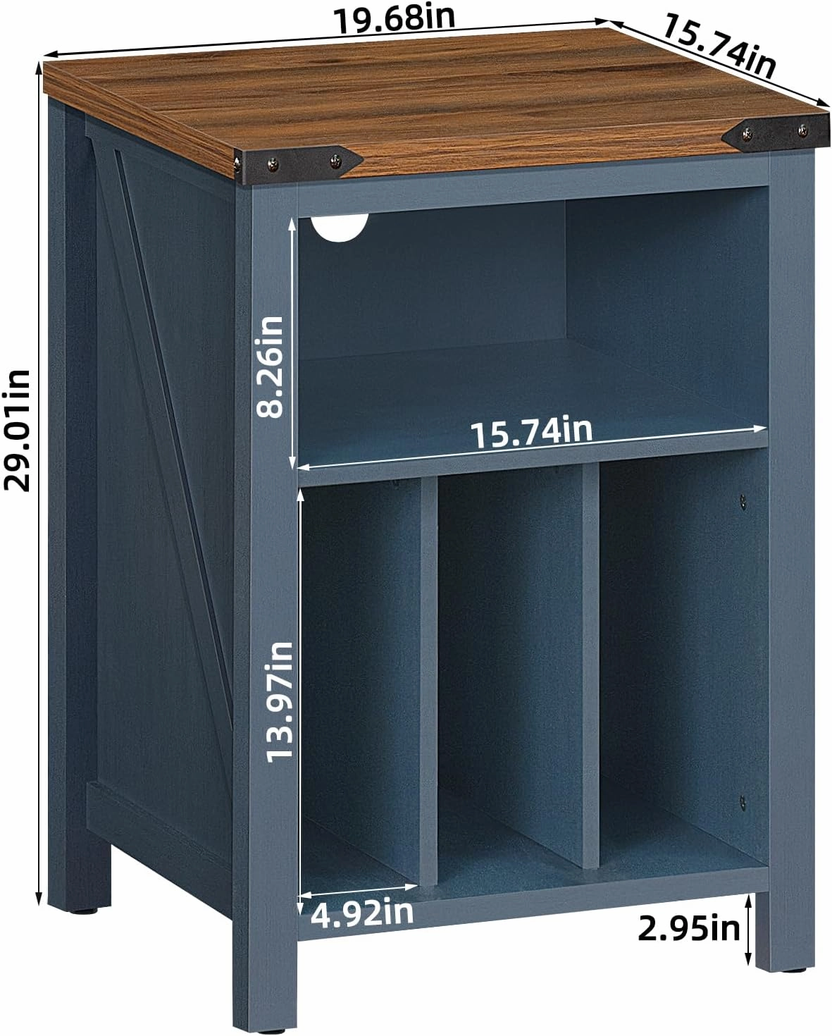 Record Player Stand with Vinyl Record Storage,Navy Blue Record Player Table Holds up to 160 Albums,Large Wood Turntable Stand Cabinet Dispaly Shelf for Living Room,Bedroom,Office