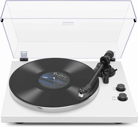 Record Player Turntables with Wireless Output Connectivity Vinyls Players Belt-Drive 33 45 RPM Speed Phono Line USB Digital to PC Recording MM Cartridge AT-3600L Classic New Sleek Piano White balanced output player,audiophile player,hi-res digital player,