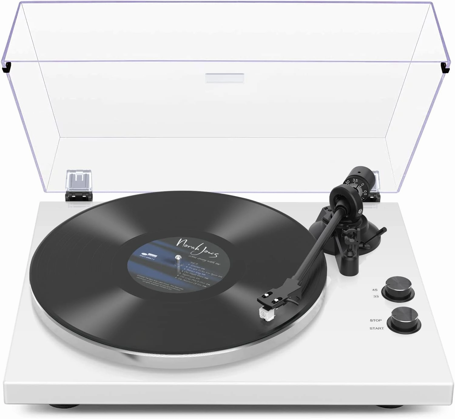 Record Player Turntables with Wireless Output Connectivity Vinyls Players Belt-Drive 33 45 RPM Speed Phono Line USB Digital to PC Recording MM Cartridge AT-3600L Classic New Sleek Piano White balanced output player,audiophile player,hi-res digital player,