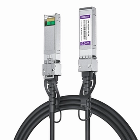 REDLUX 10G SFP  DAC Passive Cable, SFP  to SFP  Direct Attach Copper Twinax Cable for Cisco SFP-H10GB-CU0.5M, Ubiquiti UACC-DAC-SFP10,TP-Link TL-SM5220-0.5M, Meraki and More, 0.5-Meter(1.6ft) DAC,USB audio converter,digital to analog converter,