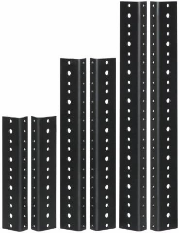Reliable Hardware Company RH-10-SRR-A Rack Rail, 10 U, Black rackmount gear,audio rack equipment,studio rackmounts,