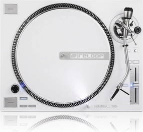 Reloop RP-7000-LTD Quartz Driven DJ Turntable with Upper-Torque Direct Drive, Silver direct-drive turntable,DJ turntable,hi-torque vinyl deck,