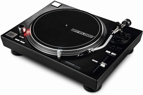 Reloop RP-7000 MK2 Direct Drive Turntable - Black with Microfiber and 1 Year Everything Music Extended Warranty direct-drive turntable,DJ turntable,hi-torque vinyl deck,