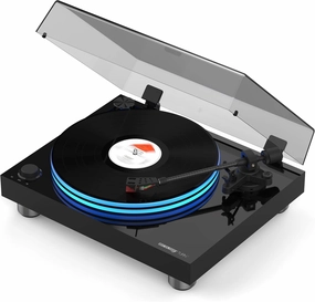 Reloop Turn 7 Premium HiFi Belt Drive USB Turntable System with Ortofon 2M Red Cartridge, Carbon Tone Arm and Acrylic Platter (Piano Lacquer) belt-drive turntable,vinyl record player,audiophile turntable,