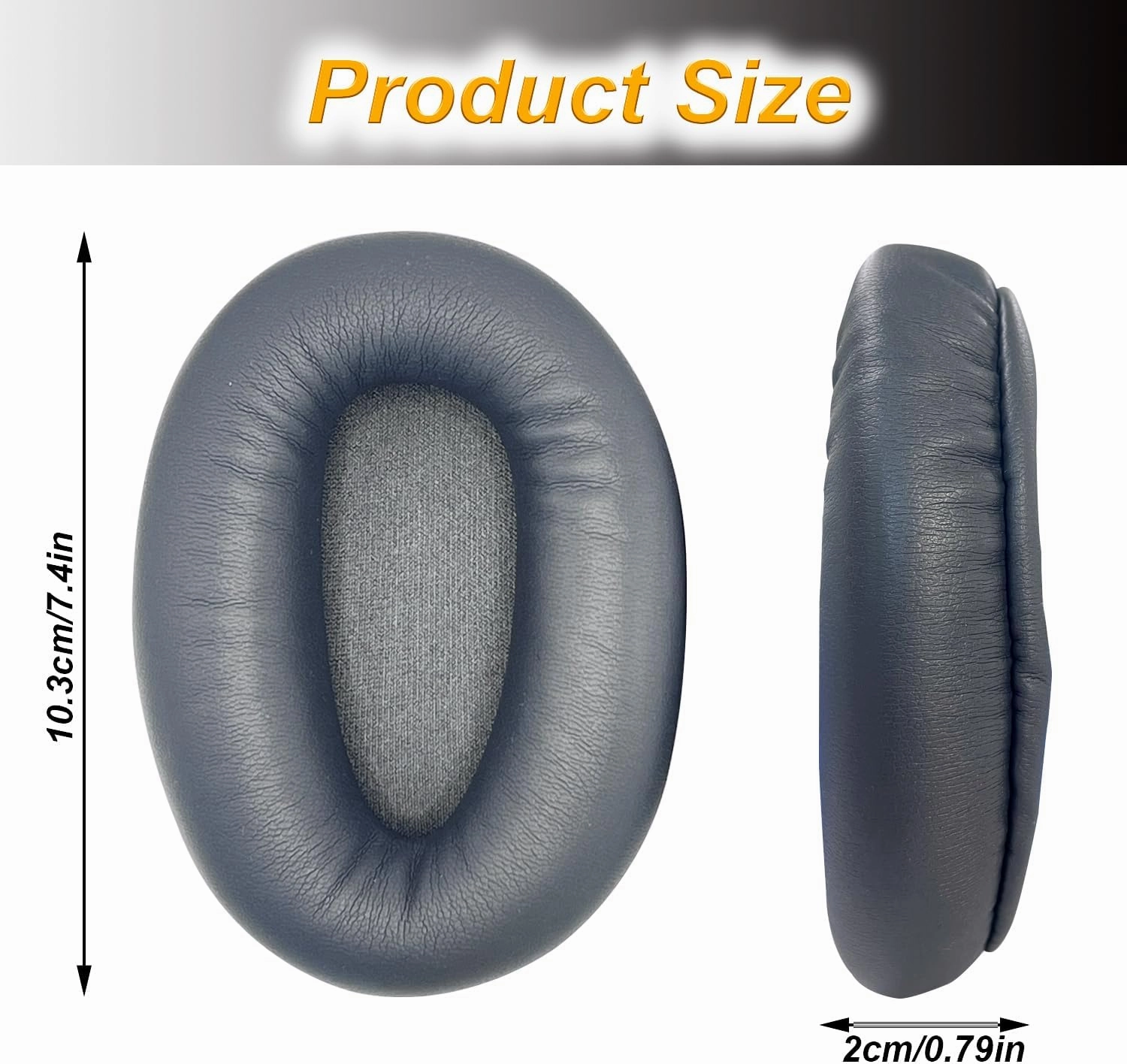 Replacement Ear Pads for Sony WH-CH700N, Headphones Ear Cushions Covers for Sony WH-CH700N Headphone Ear Pads Cushions with Softer Protein Leather,Memory Foam-Titanium