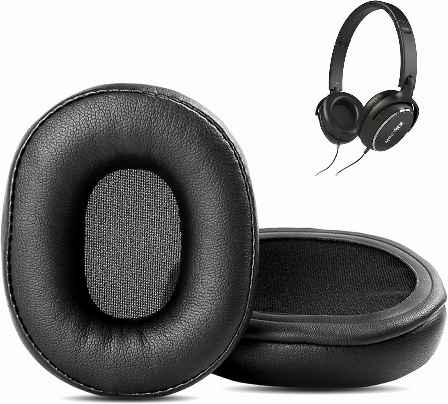 Replacement Earpads Cushion Compatible with Klipsch Reference One R6 R6i On-Ear Headphone Ear Pads with Softer Protein Leather/Memory Foam reference headphones,neutral sound headphones,monitor headphones,