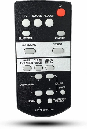 Replacement Remote Control FSR73 ZP80760 Compatible for Yamaha Sound Bar Home Theater Speaker System ATS-1050 SRT-700 YAS-105 Soundbar home cinema system,5.1 home theater,surround sound package,