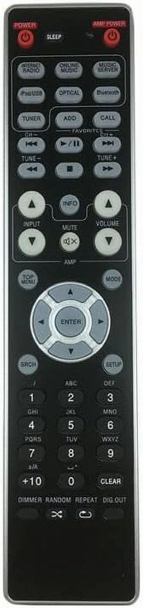 Replacement Remote Control Replace for TV/Audio/Projector NA6005 for Mazrrantz NA7004 NA8005 Network Audio Player network audio player,digital streamer,audio file player,