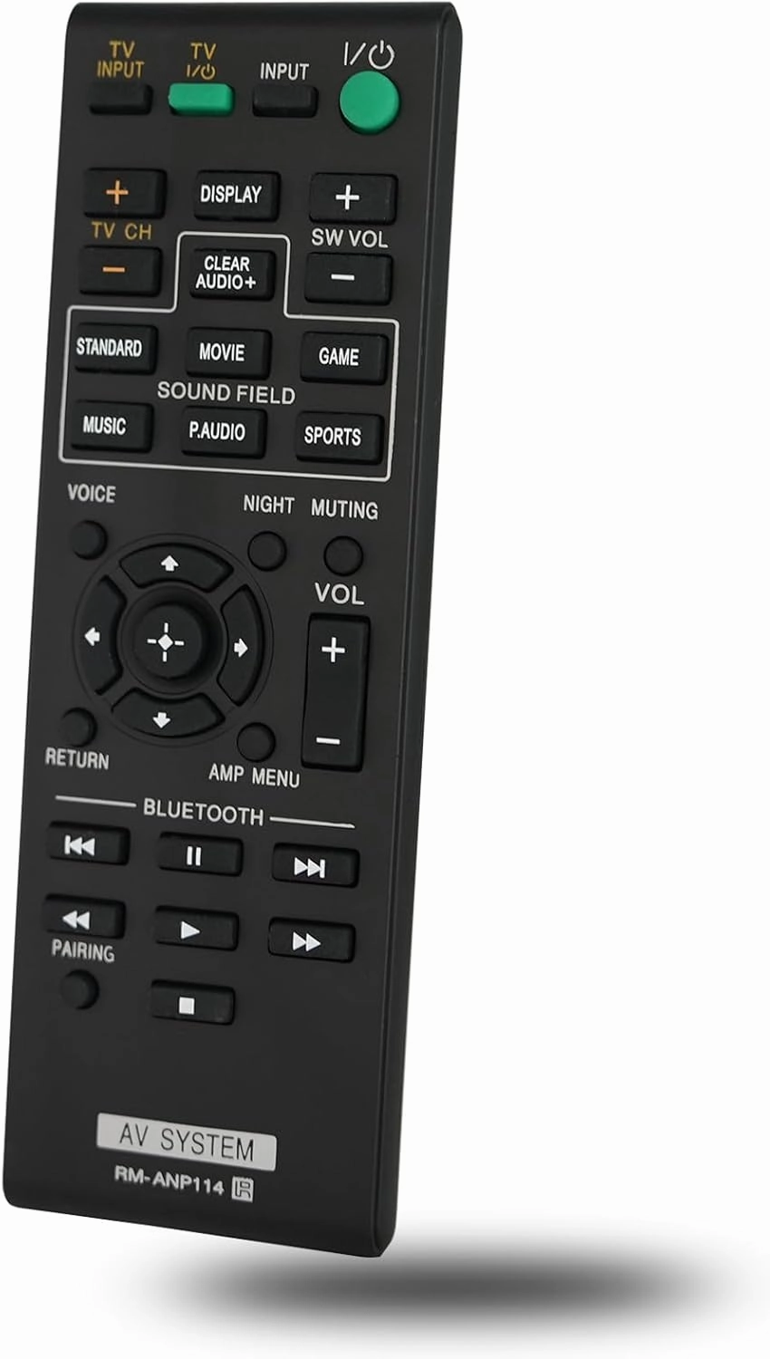 Replacement Remote Control RM-ANP114 RMANP114 Compatible for Sony Sound Bar Soundbar Speaker Audio Home Theater System HT-CT380 HT-CT780 1-492-737-11 149273711 HTCT770 HTCT370 HTCT380 home cinema system,5.1 home theater,surround sound package,