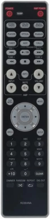 Replacement Remote Control Work for TV/Audio/Projector for RC004NA Compatible With Mazrrantz NA12005 Network Audio Player network audio player,digital streamer,audio file player,