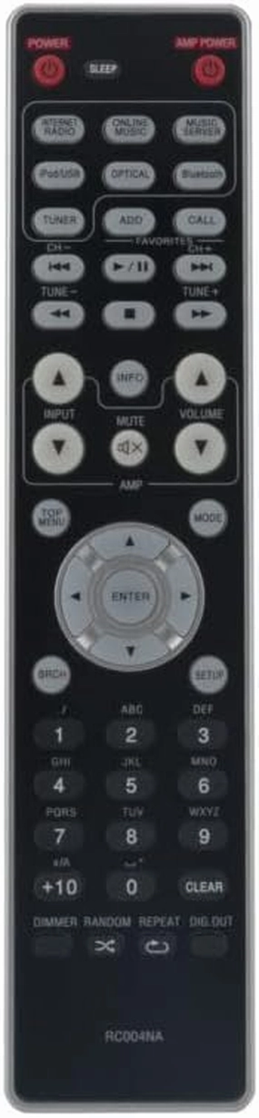 Replacement Remote Control Work for TV/Audio/Projector for RC004NA Compatible With Mazrrantz NA12005 Network Audio Player network audio player,digital streamer,audio file player,