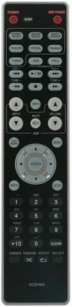 Replacement Remote Control Work for TV/Audio/Projector RC004NA for Mazrrantz NA6005 Network Audio Player network audio player,digital streamer,audio file player,
