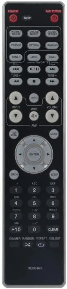 Replacement Remote Control Work for TV/Audio/Projector RC004NA for Mazrrantz Network Audio Player NA6005 network audio player,digital streamer,audio file player,