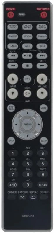 Replacement Remote Control Work for TV/Audio/Projector RC004NA for Mazrrantz Network Audio Player NA6005 network audio player,digital streamer,audio file player,