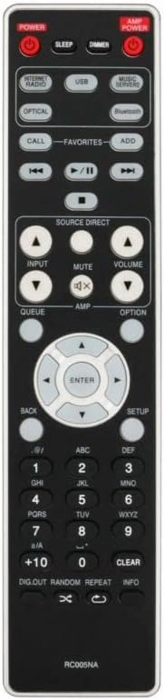 Replacement Remote Control Work for TV/Audio/Projector RC005NA for Mazrrantz Media Network Audio Player NA6006 network audio player,digital streamer,audio file player,