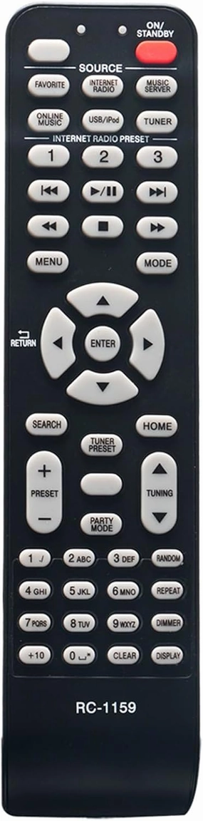 Replacement Remote RC-1159 RC1159 fit for Denon Network Audio Player DNP720AE DNP-720AE network audio player,digital streamer,audio file player,