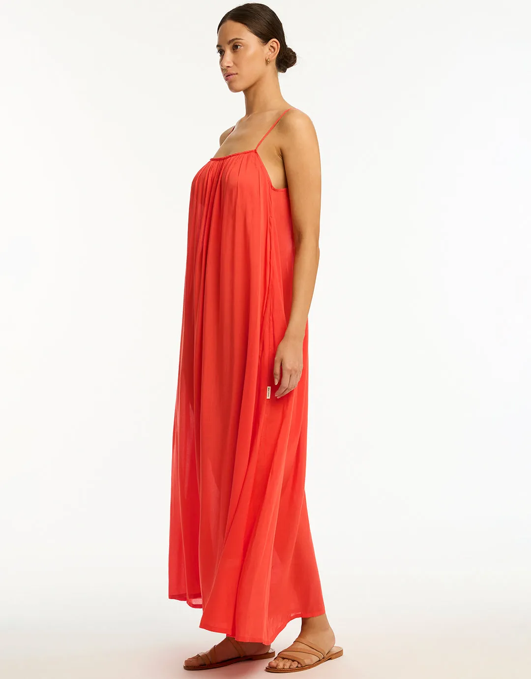 Resort Essentials Maxi Sundress - Flame