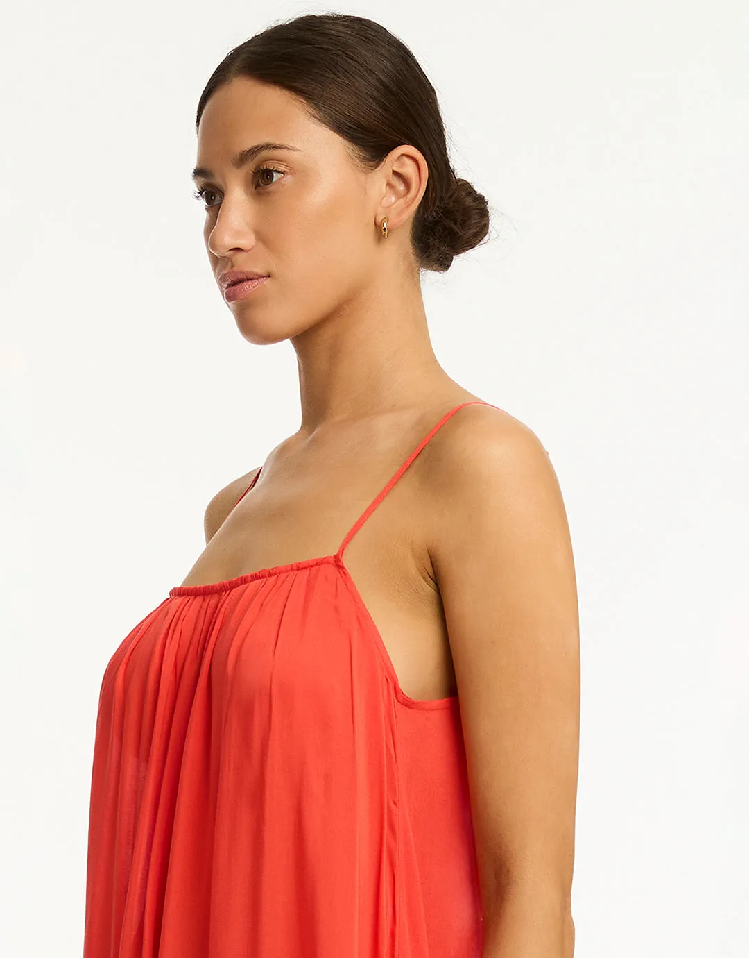 Resort Essentials Maxi Sundress - Flame