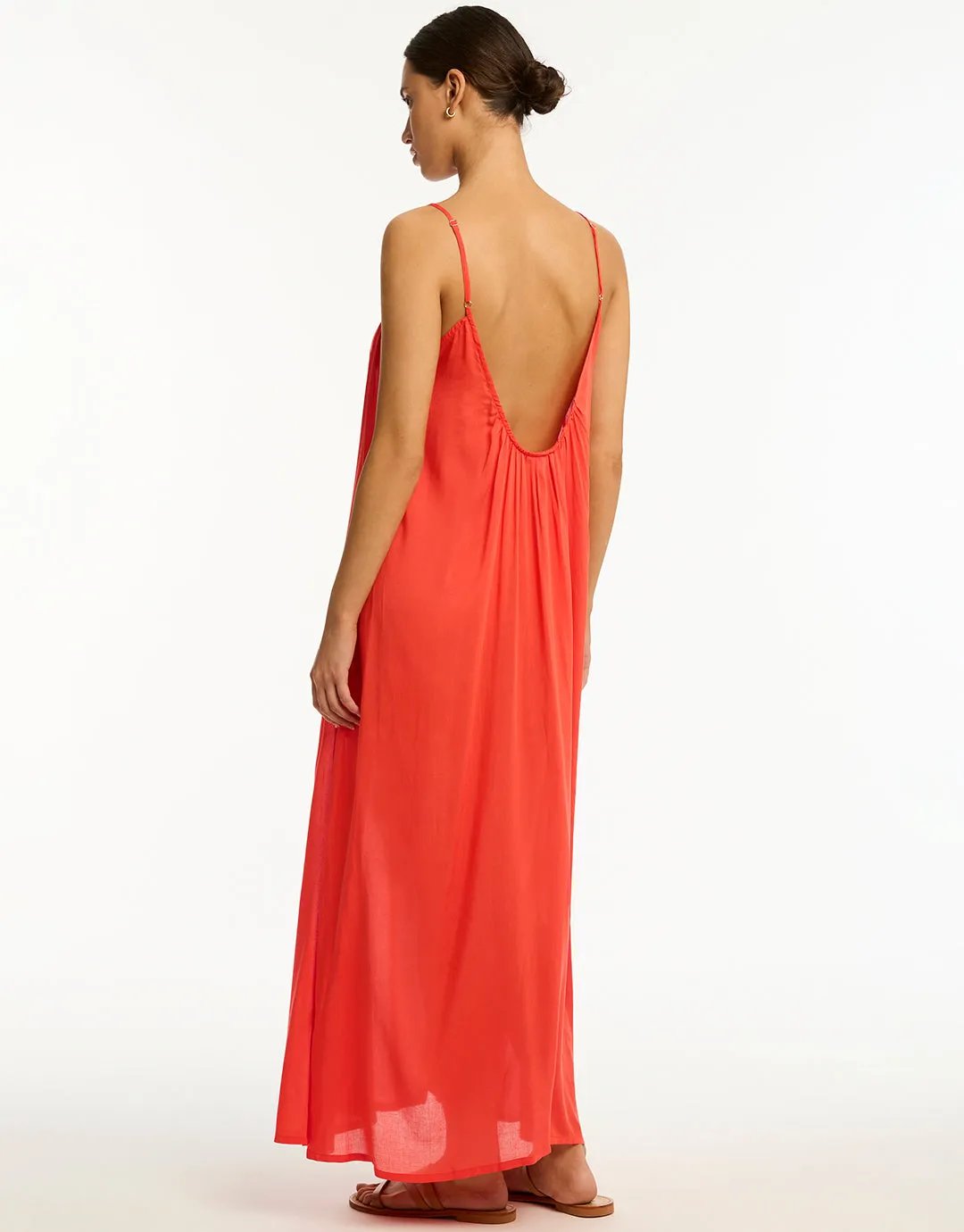 Resort Essentials Maxi Sundress - Flame