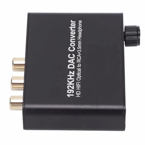 Return Channel Converter Fiber to Audio 192 KHz Dac Audio Convert with Noise Cancellation, Coaxialoptical Entries, for Network Players, DVD Technology Expert Users network audio player,digital streamer,audio file player,