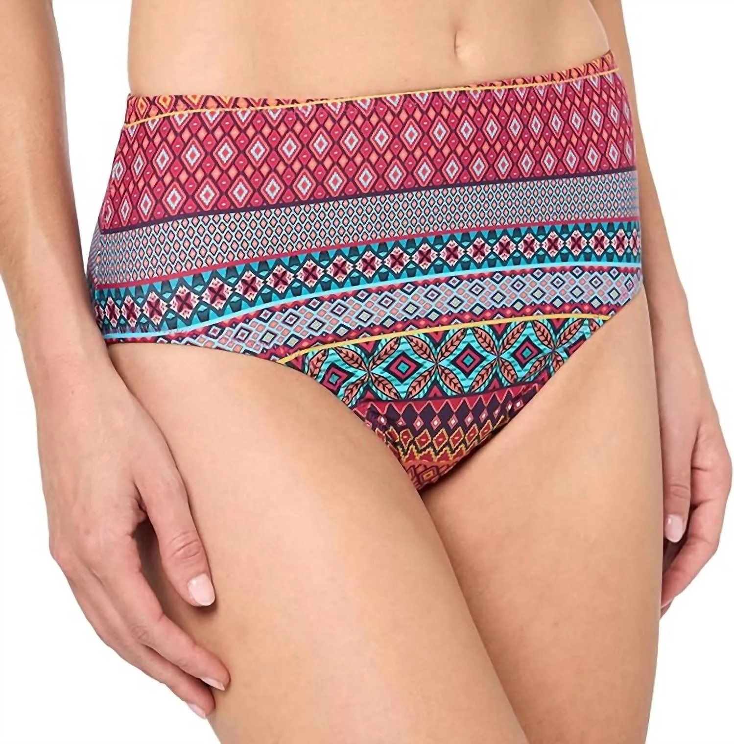 Reversible High Waist Bottoms Swimwear In Daiquiri