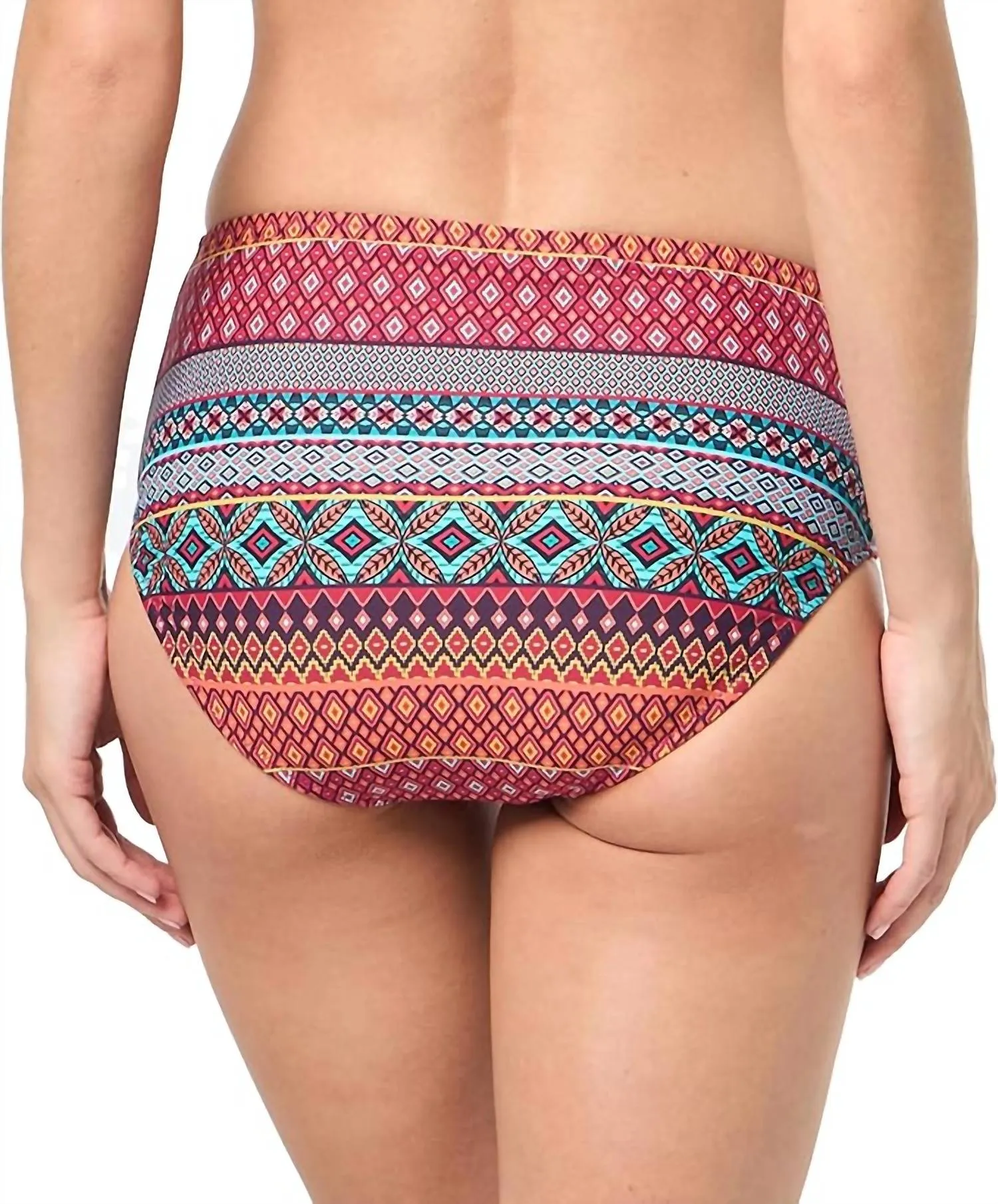 Reversible High Waist Bottoms Swimwear In Daiquiri