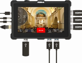 RGBlink TAO 1pro NDI Video Switcher Live Video Streaming Encoder Decoder Stream simultaneously to Facebook Live, Twitch, YouTube, and Twitter Live Video Streams network streamer,wireless audio player,Wi-Fi music streamer,