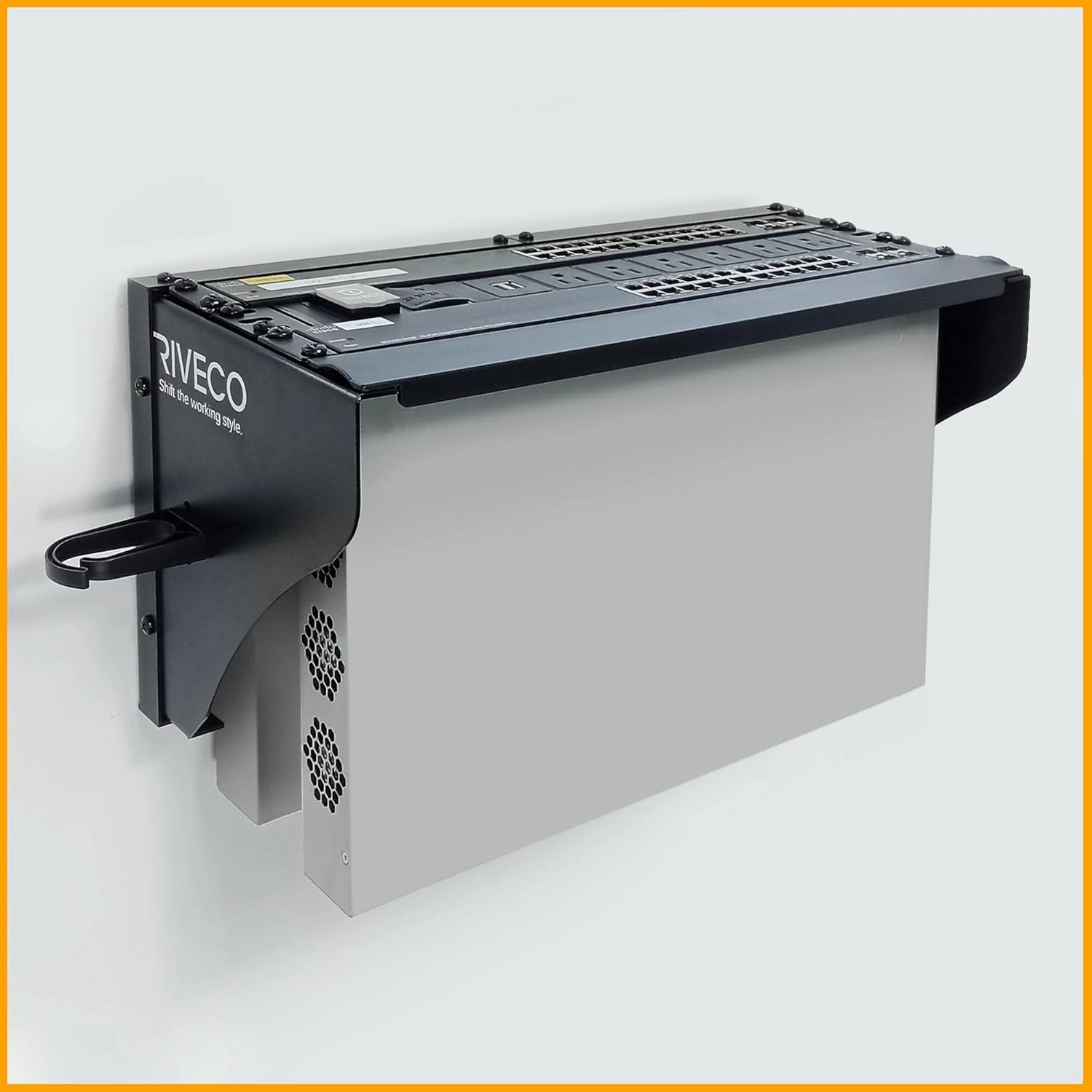 RIVECO 6U Wall Mount Rack for Network Reinforced Heavy Load 66LBS Small Server Racks Vertical & Horizontal Mounting for 19 inches IT & Studio Equipment.