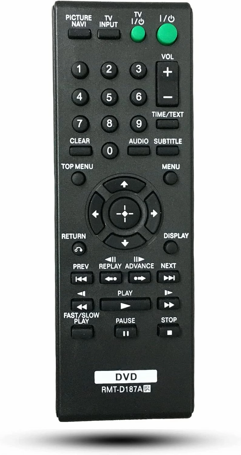RMT-D187A 148700511 Replaced CD DVD Player Home Theater Remote Control Fit for Sony DVP-SR200P DVP-SR400P DVP-NS611H DVP-NS710 DVP-NS710H DVP-NS710H/B DVPFX950 DVPNS710 home cinema system,5.1 home theater,surround sound package,