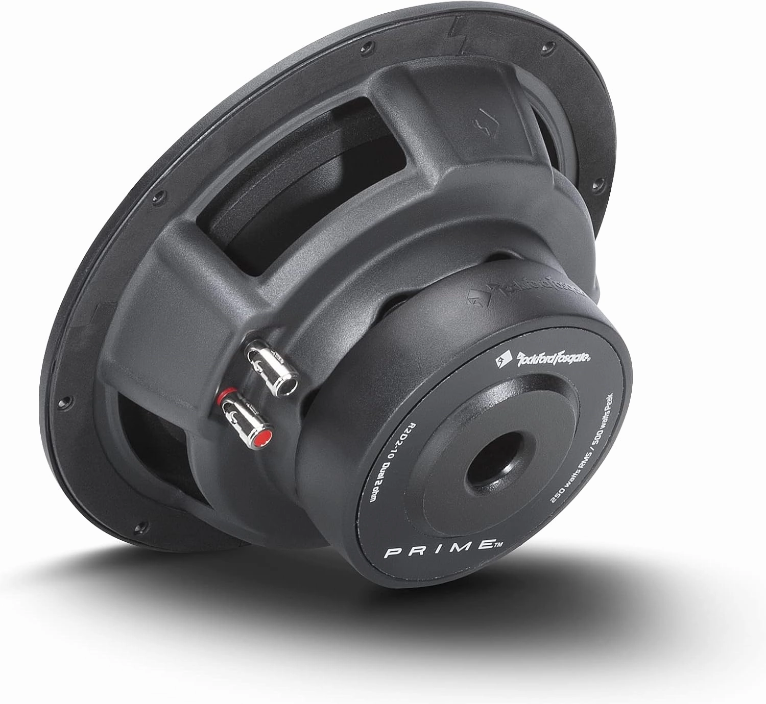 Rockford Fosgate Prime R2D2-10 Single R2 10 2-Ohm DVC Subwoofer - 250 Watts RMS / 500 Watts Peak