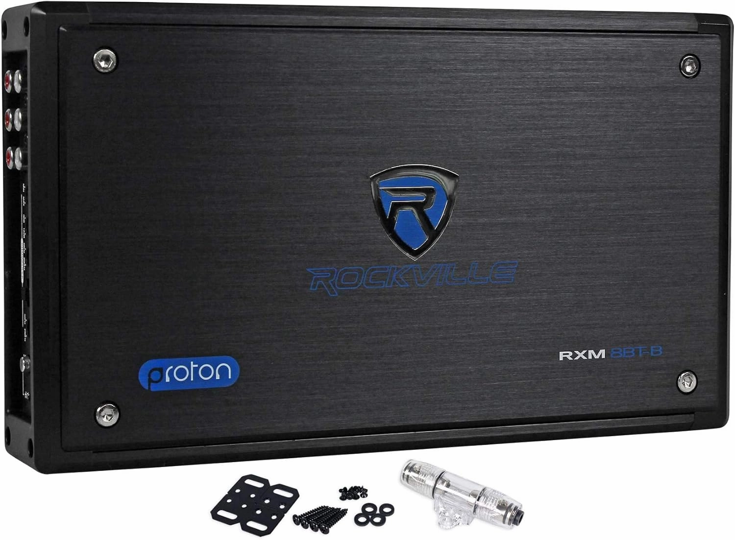 RockvilIe RXM8BTB 8 Channel 1500 Watt Bluetooth Car Stereo Amplifier Amp wireless audio bridge,Bluetooth transmitter,WiFi audio link,