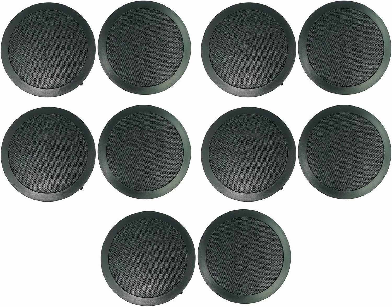 Rockville (10) CC65T Black 6.5" Commercial 70v Ceiling Speakers for Restaurant soundbar,TV speaker bar,home theater soundbar,