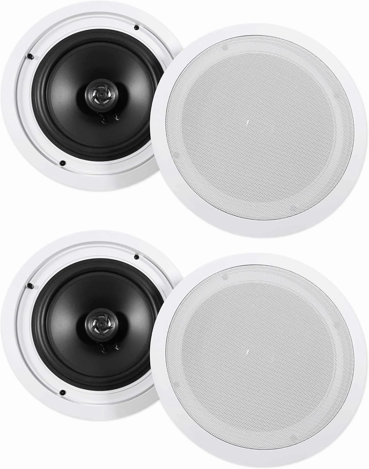 Rockville (4) HC85 8" Inch 700 Watt in-Ceiling Home Theater Speakers 8 Ohm soundbar,TV speaker bar,home theater soundbar,