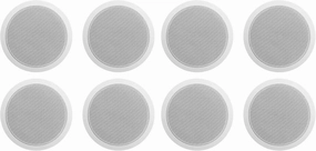 Rockville (8) CCL6T White 70V 6" Commercial Ceiling Speakers 4 Restaurant/Office soundbar,TV speaker bar,home theater soundbar,