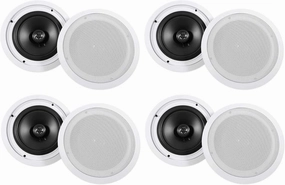 Rockville (8) HC85 8" Inch 700 Watt in-Ceiling Home Theater Speakers 8 Ohm soundbar,TV speaker bar,home theater soundbar,