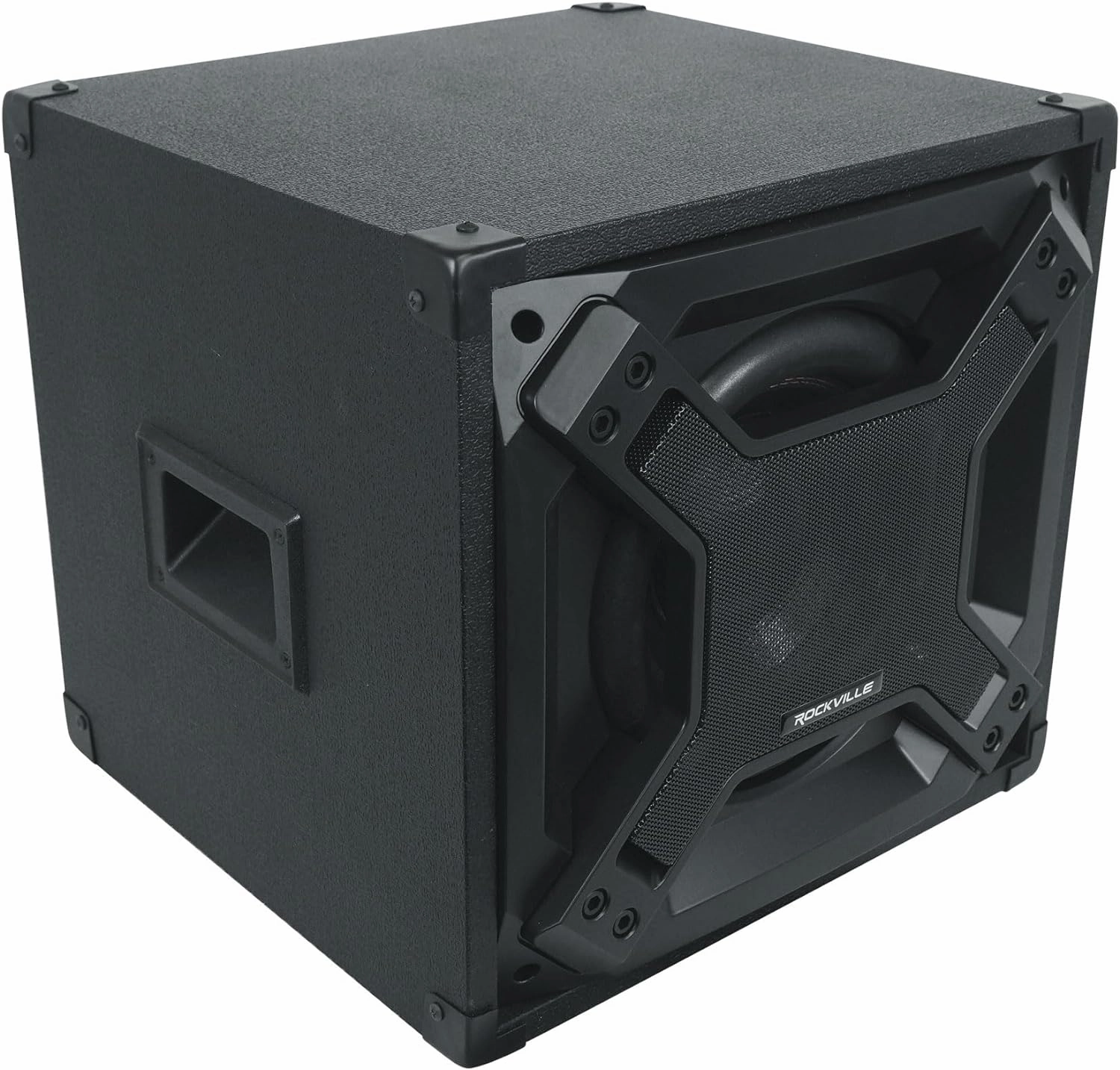 Rockville BASS BLASTER 10 750W Powered 10" Home Theater Subwoofer, LED Lighting, RCA Inputs/Outputs, Variable Crossover, for Home Theater and Studio Audio