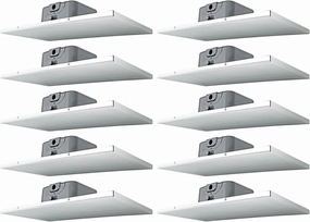 Rockville Bundle - 10 Items DCS6T 70V Commercial 2' X 1' Drop Ceiling Tile Speakers for Office soundbar,TV speaker bar,home theater soundbar,