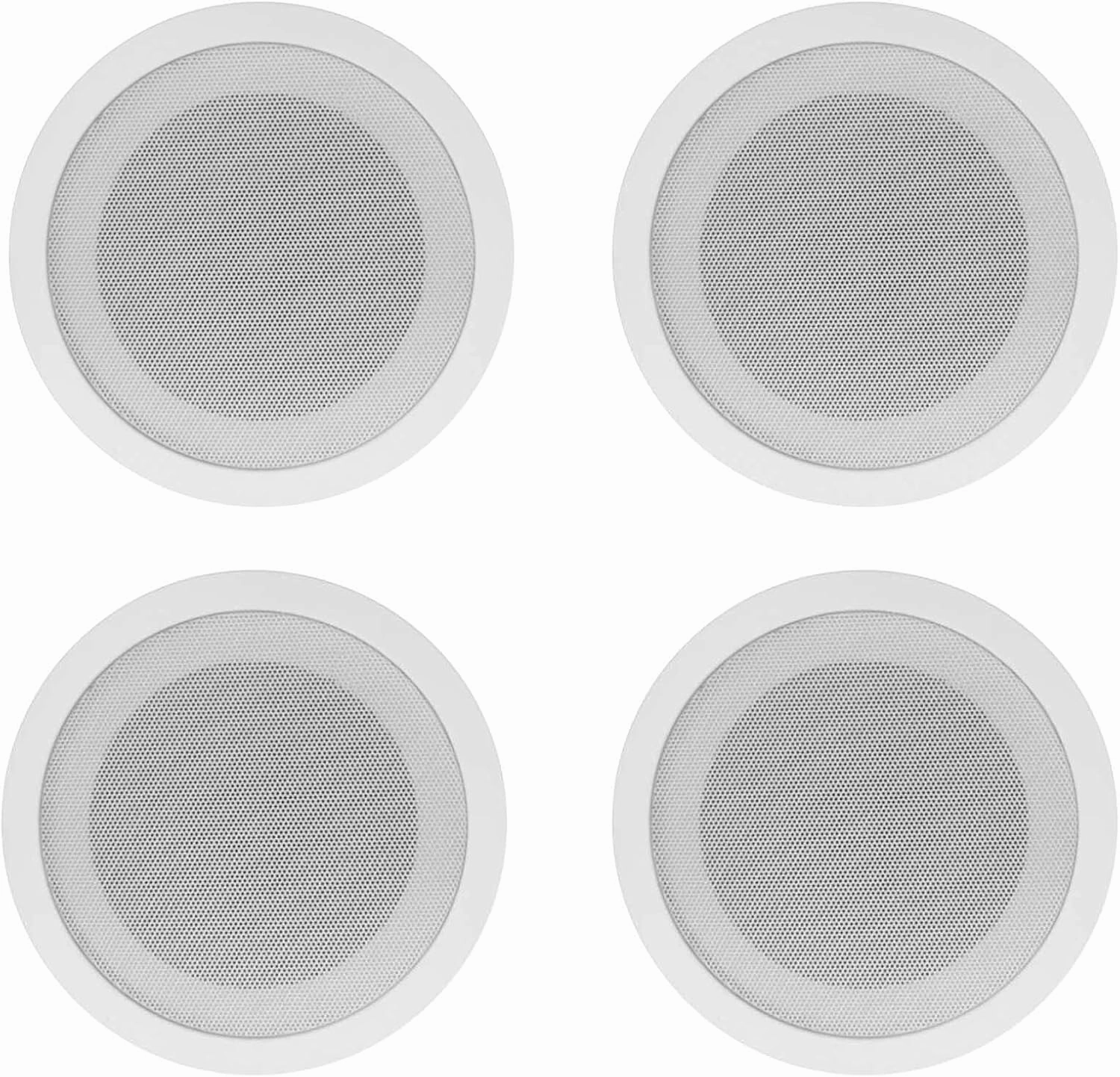 Rockville CCL5T (4) 70V 5" Commercial Ceiling Speakers, White, Paintable Grills, Easy Install, Clear Audio, Perfect for Restaurants/Offices soundbar,TV speaker bar,home theater soundbar,