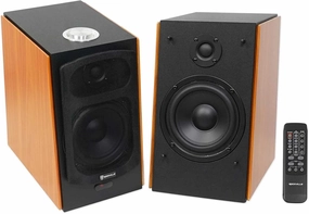 Rockville HD5 Pair Powered Bookshelf Speakers Bluetooth Monitor Speaker System 5 inch bookshelf speakers,compact stereo speakers,hi-fi shelf speakers,